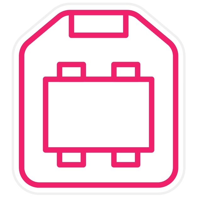 Diseño vectorial USB tipo B Estilo del icono