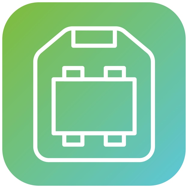Diseño vectorial USB tipo B Estilo del icono