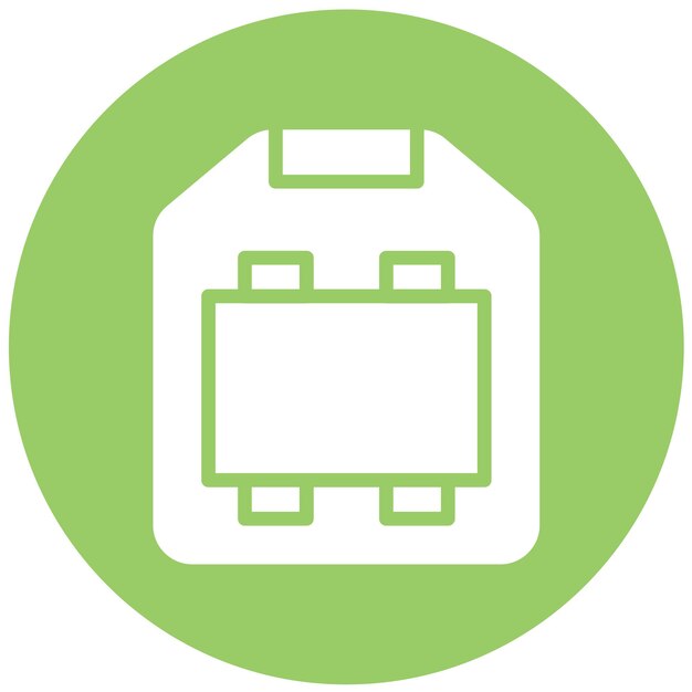 Diseño vectorial USB tipo B Estilo del icono