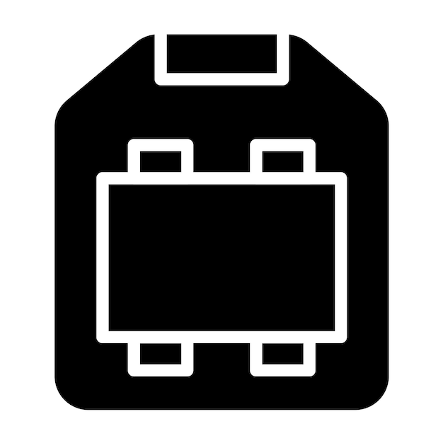 Diseño vectorial USB tipo B Estilo del icono