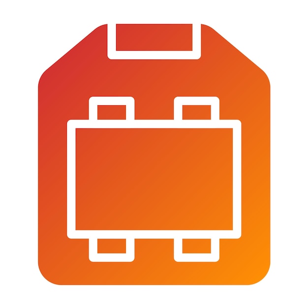 Diseño vectorial USB tipo B Estilo del icono