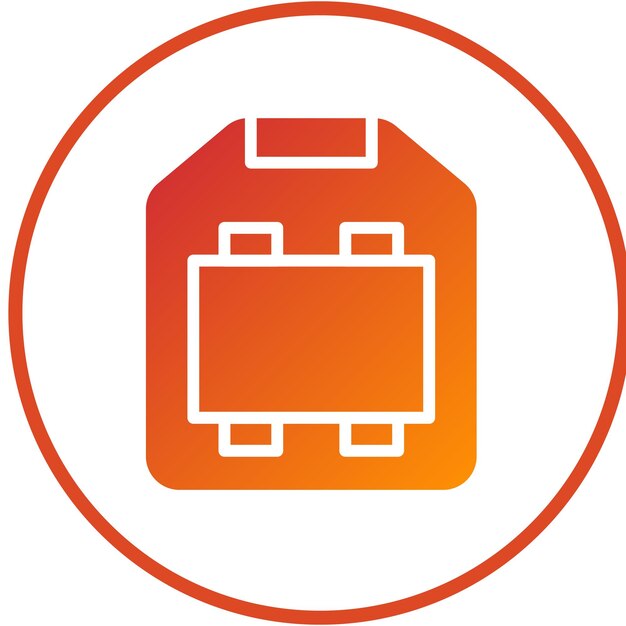 Diseño vectorial USB tipo B Estilo del icono