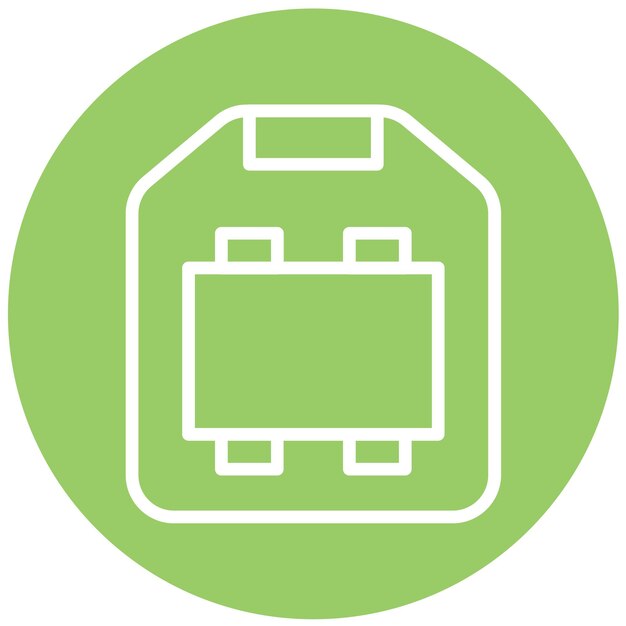 Diseño vectorial USB tipo B Estilo del icono