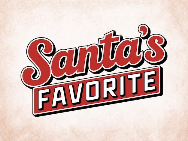 Diseño vectorial de las vacaciones favoritas de Santa Claus