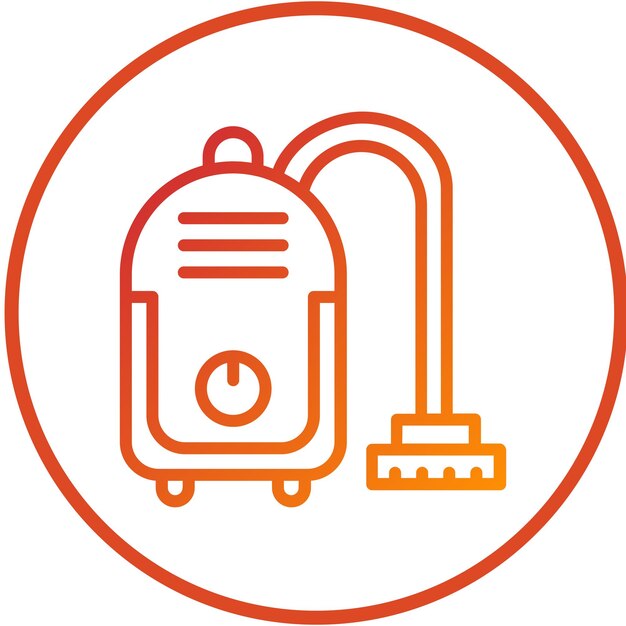 Diseño vectorial de vacío sin bolsas Estilo del icono