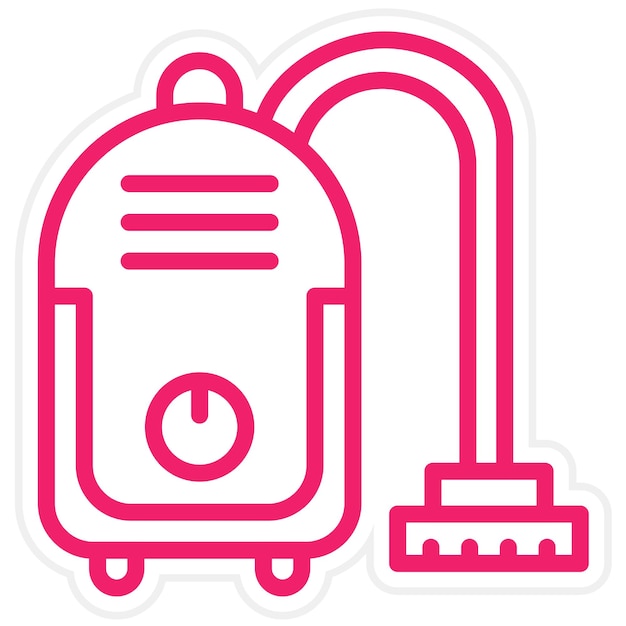 Diseño vectorial de vacío sin bolsas Estilo del icono