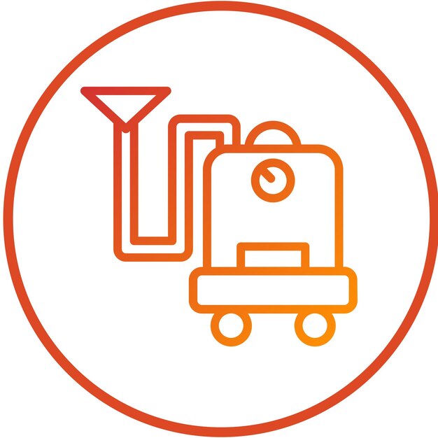 Diseño vectorial de vacío húmedo y seco Estilo del icono