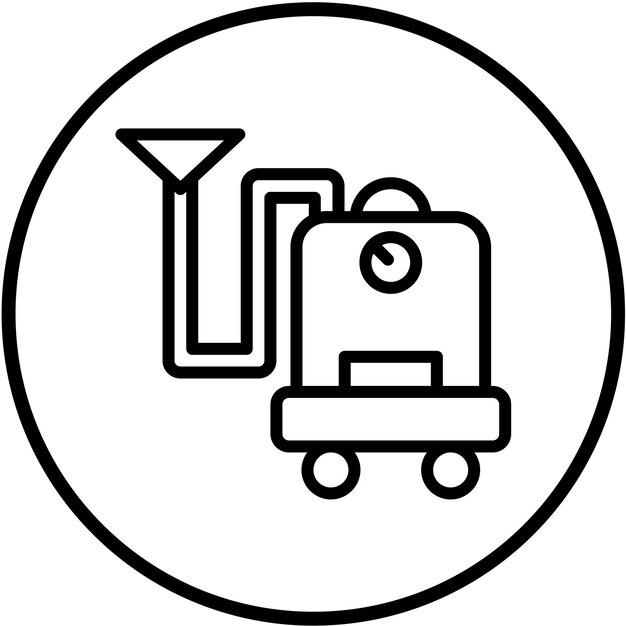 Diseño vectorial de vacío húmedo y seco Estilo del icono
