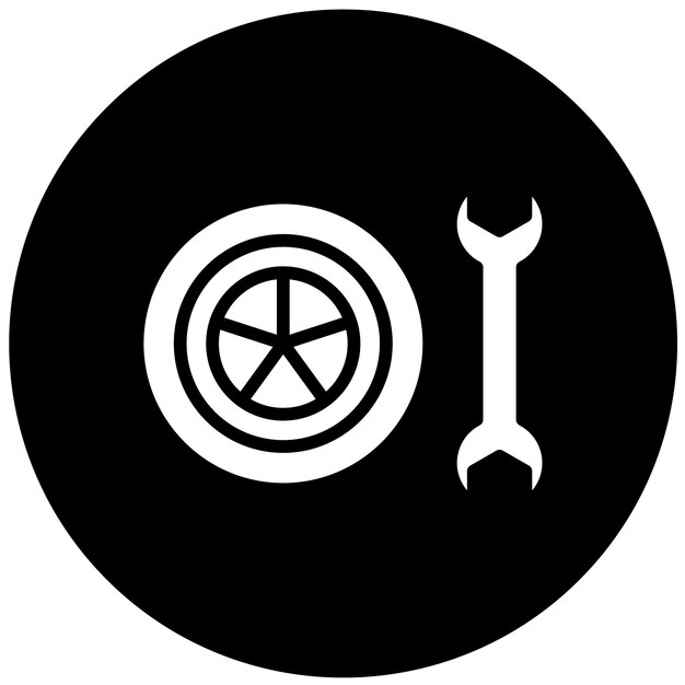 Diseño vectorial de la válvula de neumático
