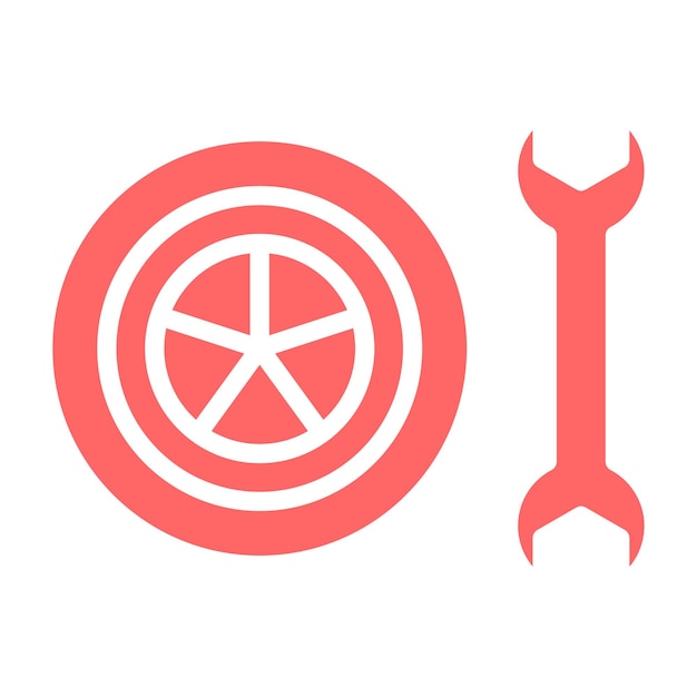 Diseño vectorial de la válvula de neumático