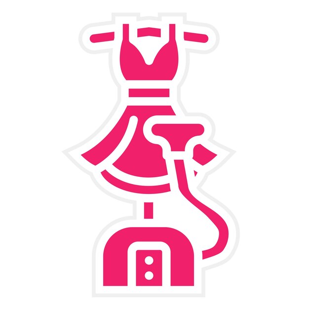 Diseño vectorial Vapor de prendas de vestir Estilo de icono