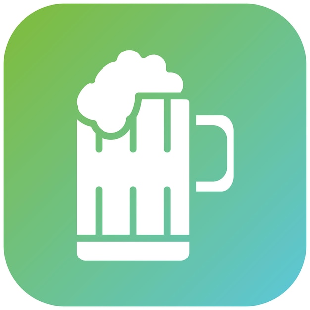 Diseño vectorial de vasos de cerveza Estilo de icono