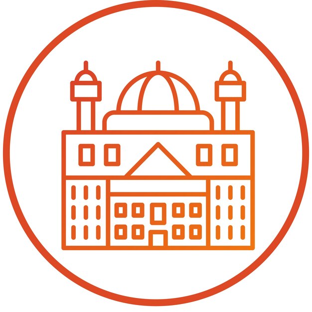 Diseño vectorial Vaticano Estilo de icono