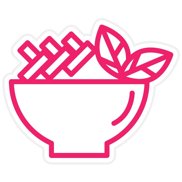 Diseño vectorial Veggie Medley Estilo de icono