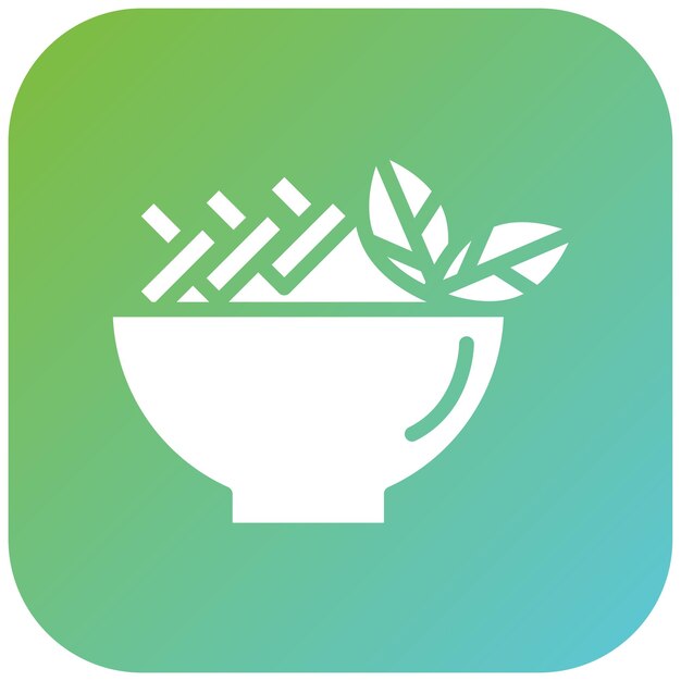 Diseño vectorial Veggie Medley Estilo de icono