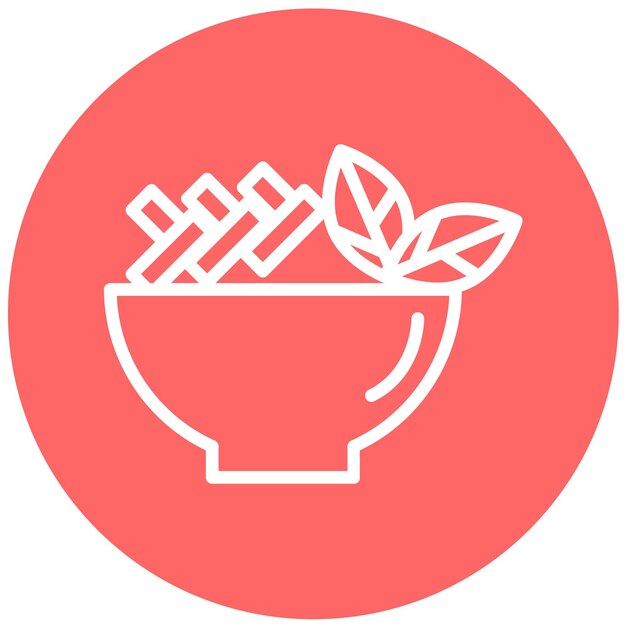 Diseño vectorial Veggie Medley Estilo de icono
