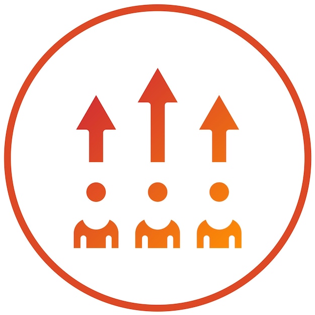 Diseño vectorial Ventaja competitiva Estilo de icono