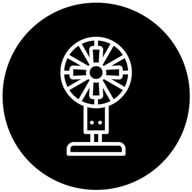 Diseño vectorial Ventilador de piso Estilo de icono