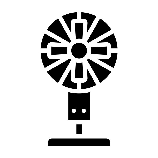 Diseño vectorial Ventilador de piso Estilo de icono