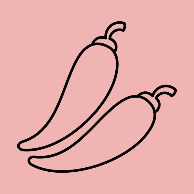 Diseño vectorial de verduras de dibujos animados verduras comida contorno artístico lindo