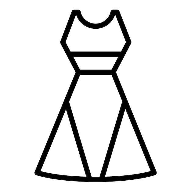 Diseño vectorial de vestidos de verano Estilo de icono