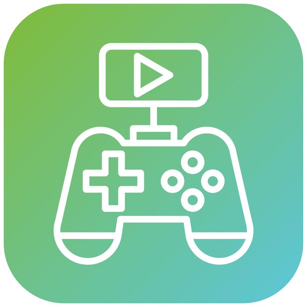 Diseño vectorial de videojuegos Estilo de icono