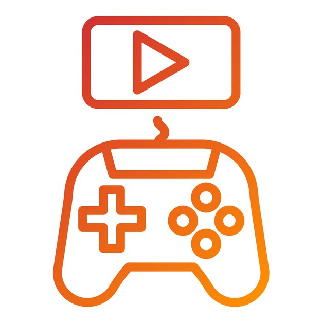 Diseño vectorial de videojuegos Estilo de icono