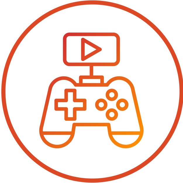 Diseño vectorial de videojuegos Estilo de icono