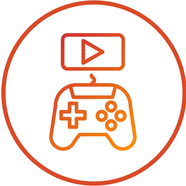 Diseño vectorial de videojuegos Estilo de icono