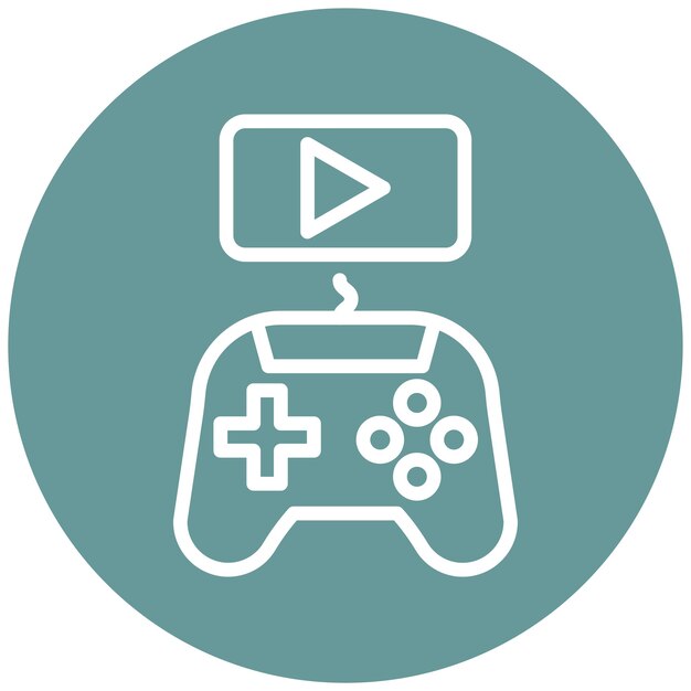 Diseño vectorial de videojuegos Estilo de icono