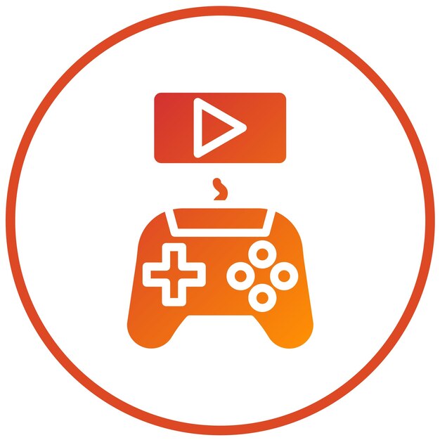 Diseño vectorial de videojuegos Estilo de icono