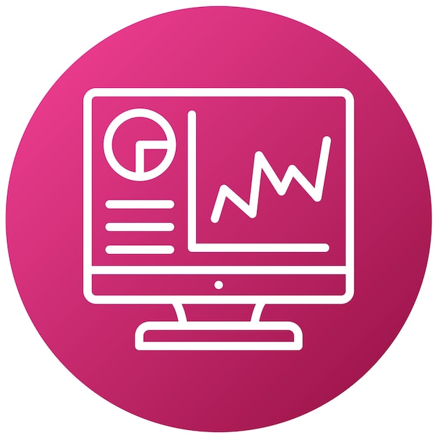 Diseño vectorial de la visualización del bienestar Estilo del icono