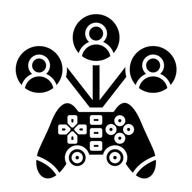 Diseño vectorial de visualizadores de juegos Estilo de icono