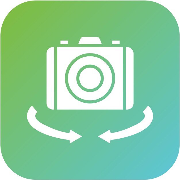 Diseño vectorial Vr Estilo del icono de la cámara