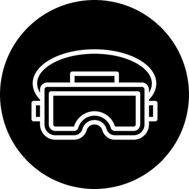Diseño vectorial Vr estilo de icono de gafas
