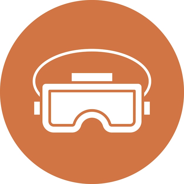 Vector diseño vectorial vr estilo de icono de gafas