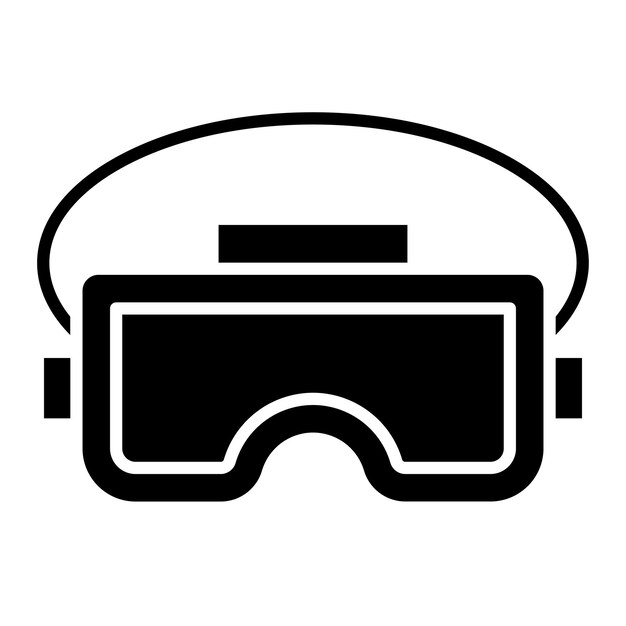 Diseño vectorial Vr estilo de icono de gafas