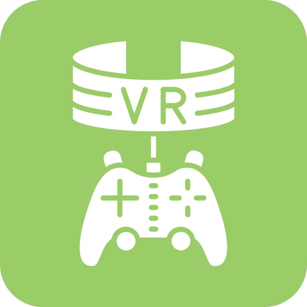 Diseño vectorial Vr Estilo de icono de juego
