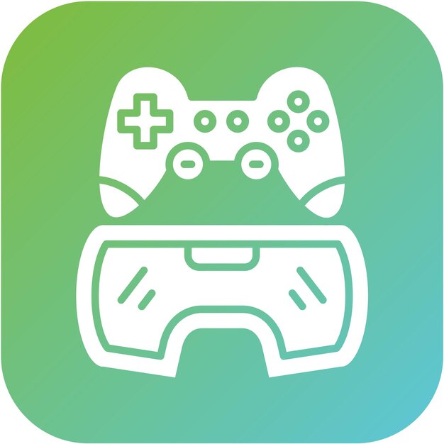 Diseño vectorial Vr Estilo de icono de juego