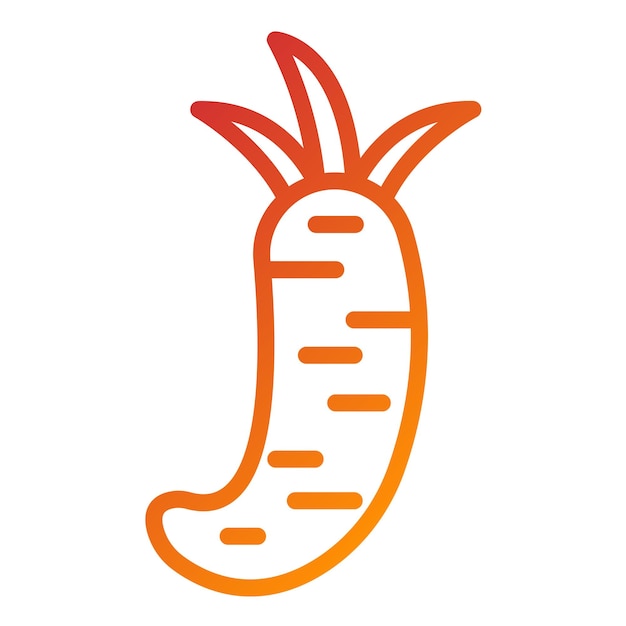 Diseño vectorial Wasabi Estilo de icono maravilloso
