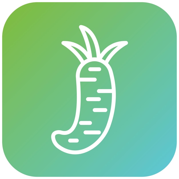 Diseño vectorial Wasabi Estilo de icono maravilloso