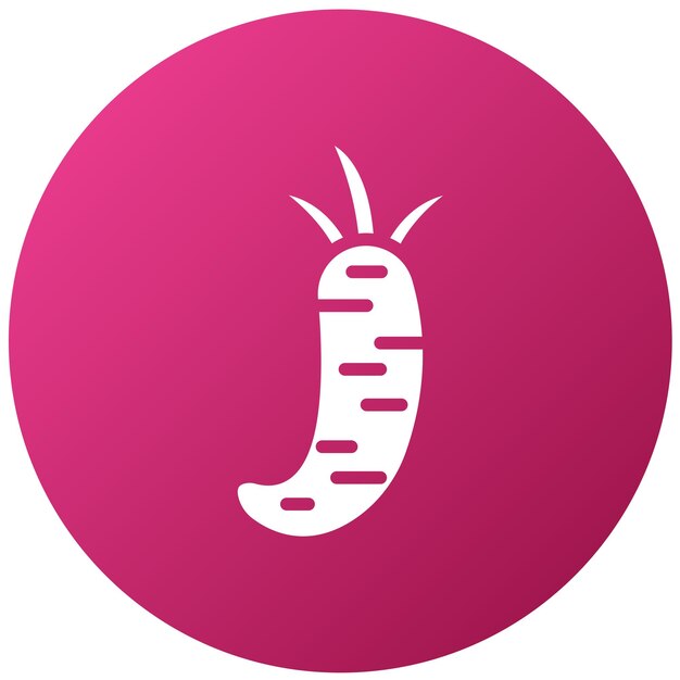 Diseño vectorial Wasabi Estilo de icono maravilloso