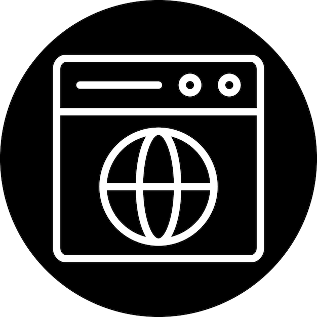 Diseño vectorial Web Estilo de icono de diseño vectorial