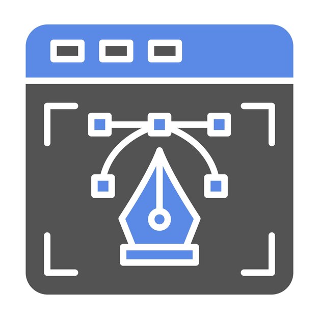 Diseño vectorial Web Estilo de icono de diseño vectorial