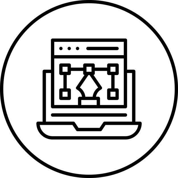 Diseño vectorial de la web Ilustración del icono vectorial del conjunto de iconos de codificación y desarrollo