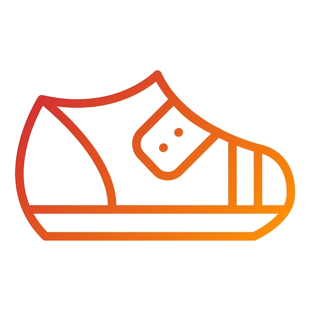 Diseño vectorial de zapatos para bebés Icon Style