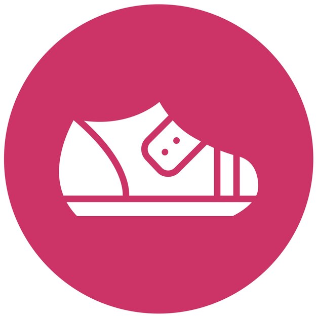 Diseño vectorial de zapatos para bebés Icon Style