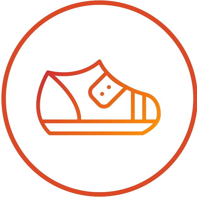Diseño vectorial de zapatos para bebés Icon Style