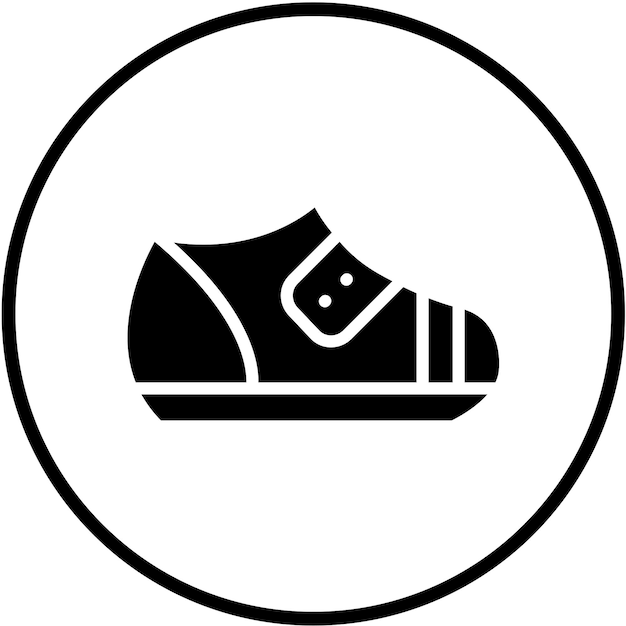 Diseño vectorial de zapatos para bebés Icon Style