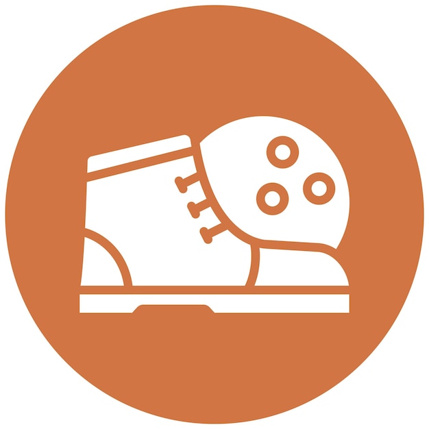 Diseño vectorial de zapatos de bolos estilo icono